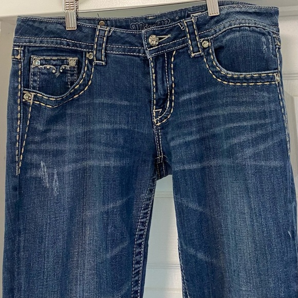 Miss Me Bootcut Low/Mid Rise Denim Jeans - Picture 2 of 8